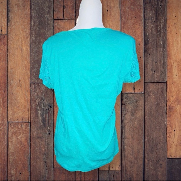 🎄Vintage NWT Northcrest Cotton & Lace Top - Size Large - Picture 2 of 4